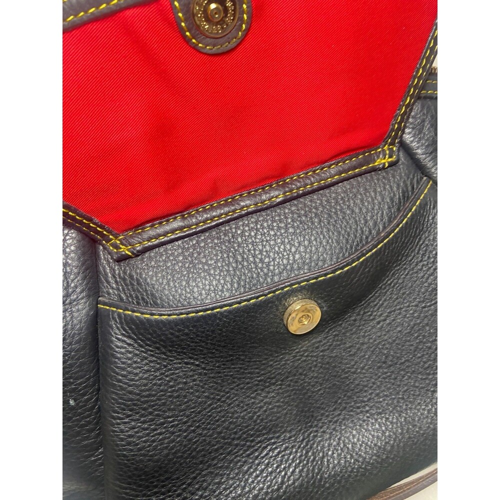 Dooney & Bourke Samba Leather Large Shoulder Satchel Black Pebble Grain Leather - Picture 15 of 15